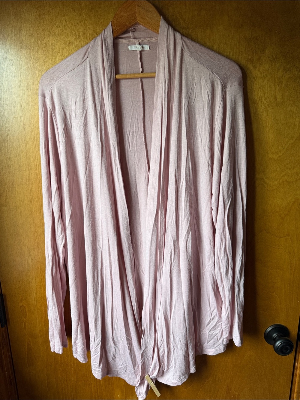 Maurice’s women’s waterfall cardigan- light pink